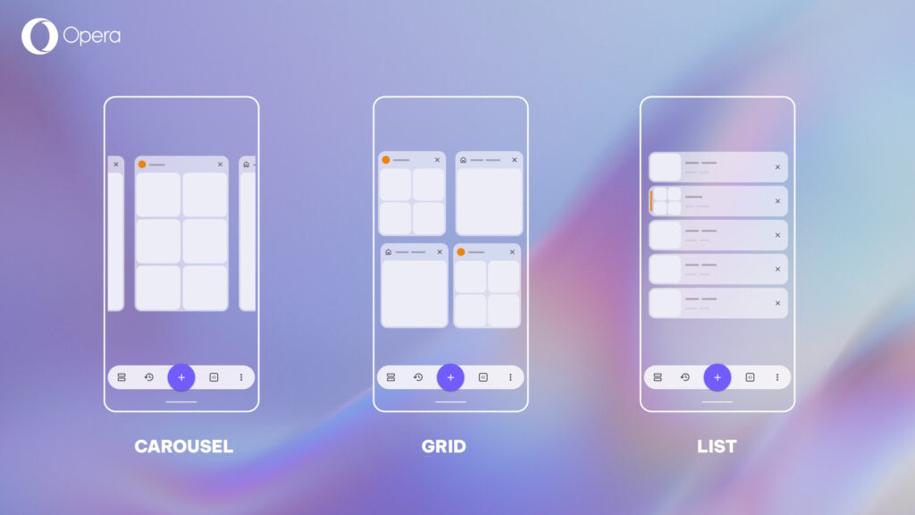 Opera para Android estrena un nuevo sistema de gestión de pestañas