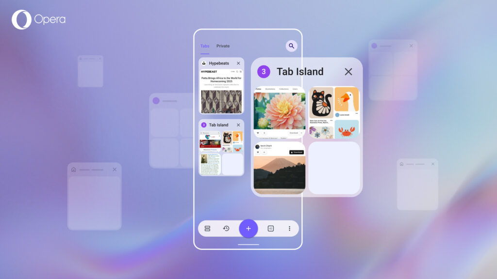 Opera para Android estrena un nuevo sistema de gestión de pestañas
