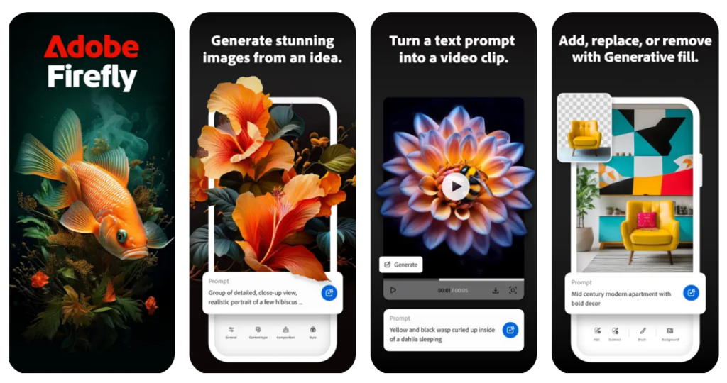 Adobe convierte a Firefly en una aplicación móvil independiente