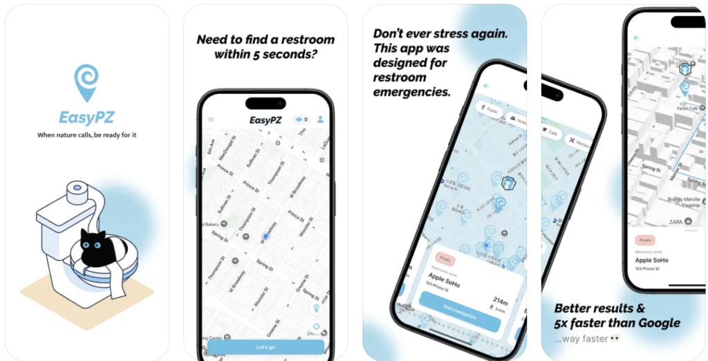 Las mejores apps para encontrar baños públicos