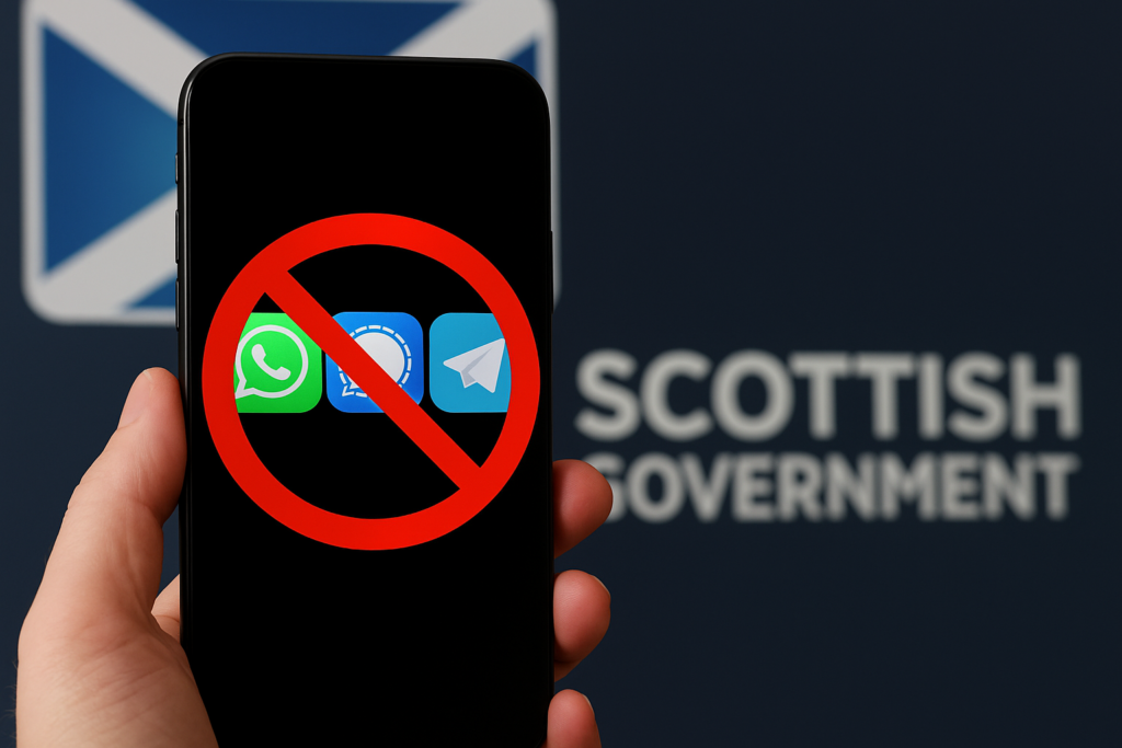 Escocia prohíbe WhatsApp y otras apps de mensajería en móviles gubernamentales