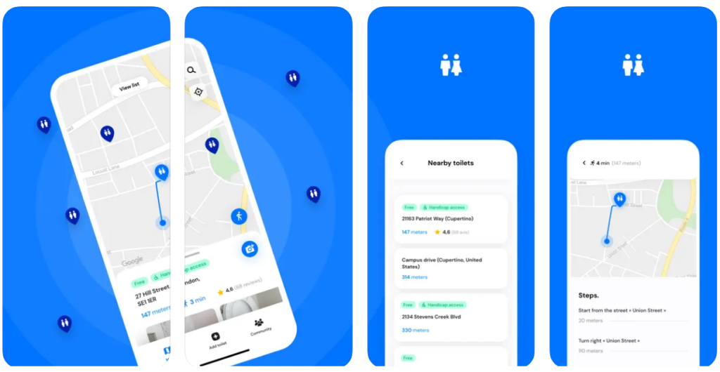 Las mejores apps para encontrar baños públicos