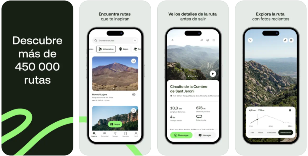 Las mejores apps para hacer rutas y senderismo