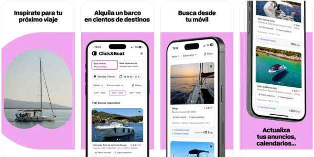Click&Boat: Alquilar un barco desde el móvil nunca fue tan fácil