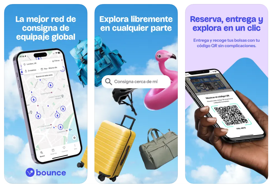 Bounce, la alternativa a las taquillas de estación que ya está en Madrid, Barcelona o Málaga
