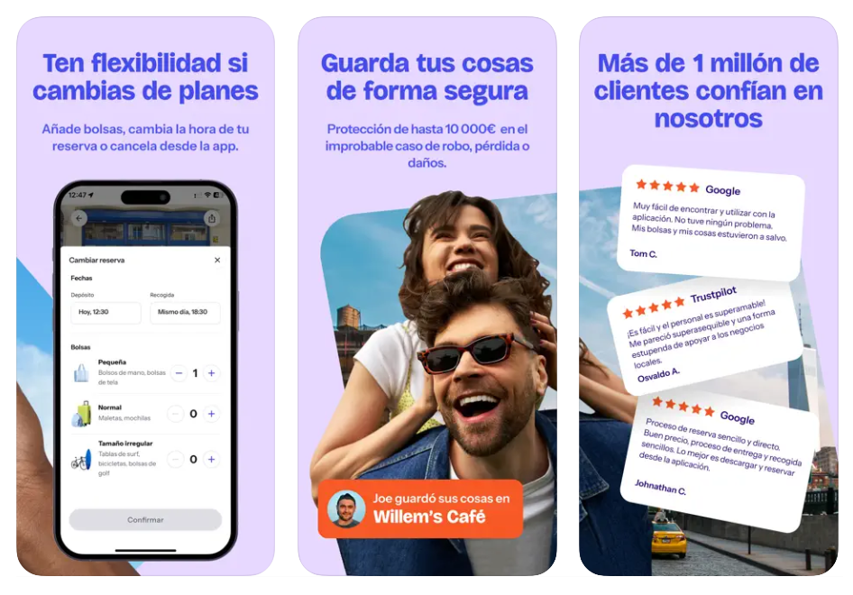 Bounce, la alternativa a las taquillas de estación que ya está en Madrid, Barcelona o Málaga