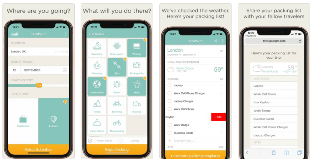 Las mejores apps para hacer el equipaje según destino