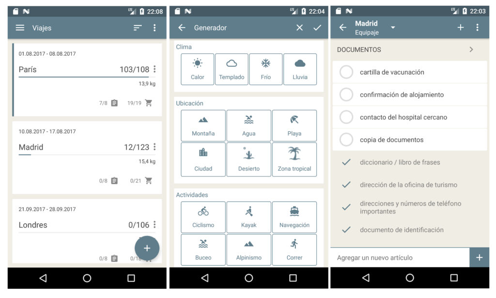 Las mejores apps para hacer el equipaje según destino