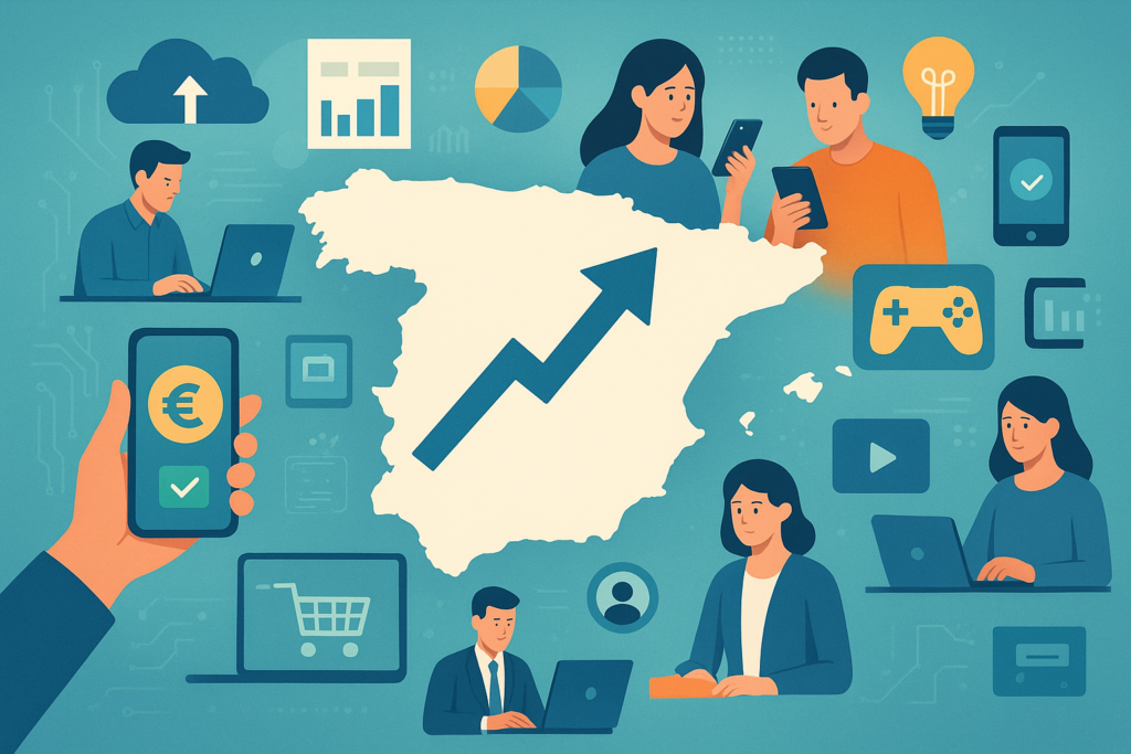 El sector de servicios digitales crece un 3,5%: Así se cuelan las apps en la vida diaria de los españoles