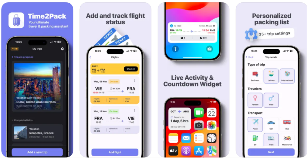 Las mejores apps para hacer el equipaje según destino