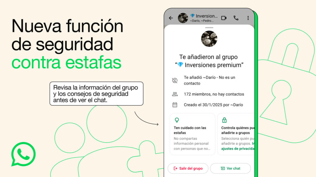 WhatsApp lanza nuevas herramientas antiestafa