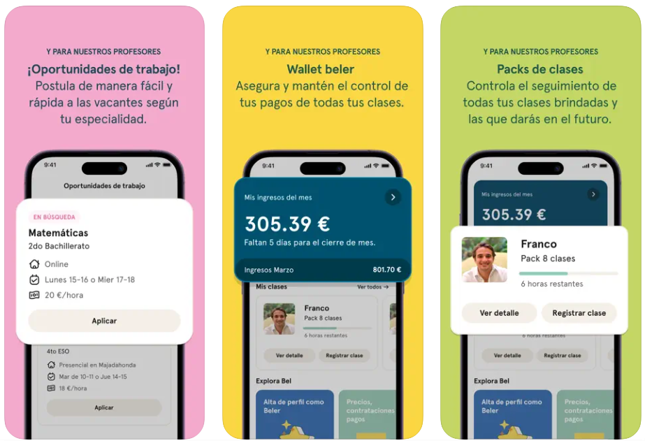 Bel apuesta por clases particulares personalizadas desde el móvil