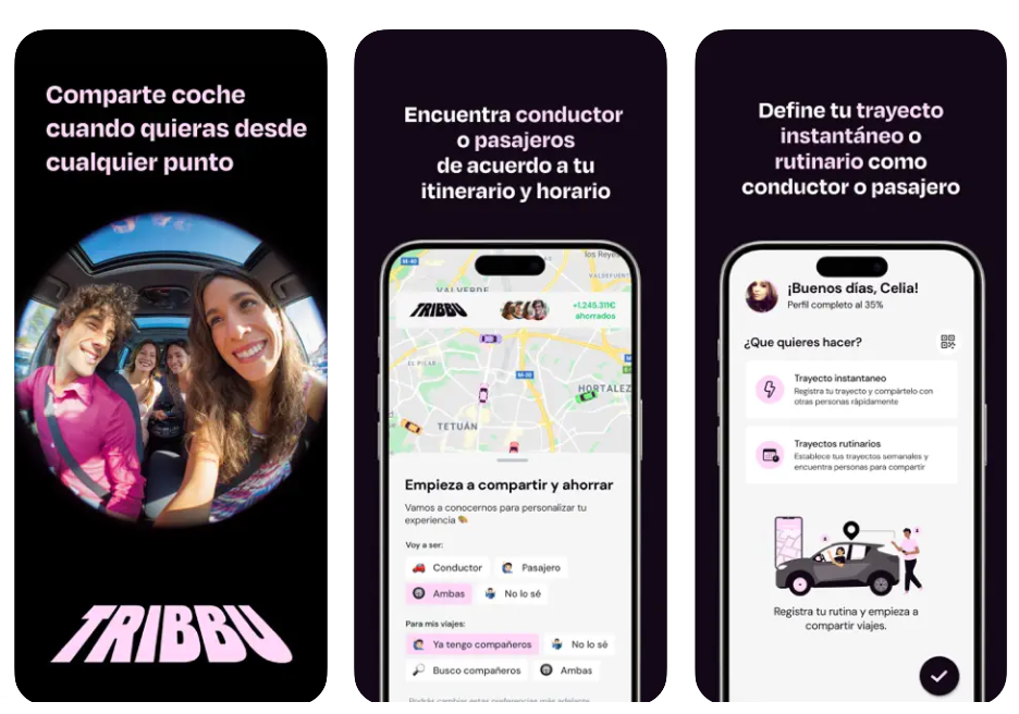 Hoop Carpool se renombra como Tribbu y ahora te paga por compartir coche