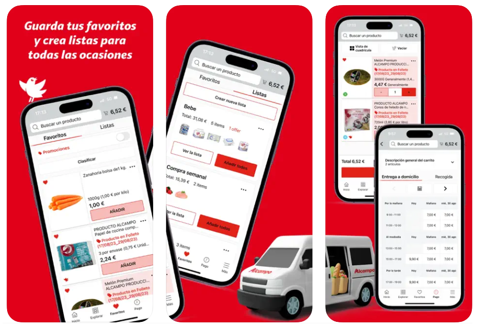 Probamos la app de Alcampo: buena cesta, pero un carro que cojea