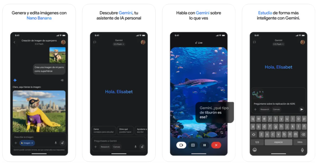 La app de Gemini concentra más de 650 millones de usuarios activos al mes