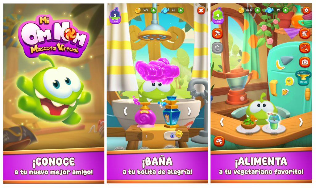 El bichito de Cut the Rope se convierte en mascota virtual en My Om Nom