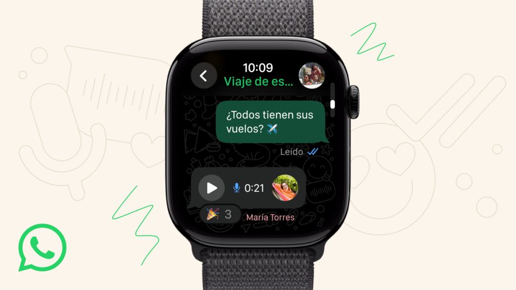 WhatsApp lanza una nueva app para Apple Watch que permite grabar mensajes de voz