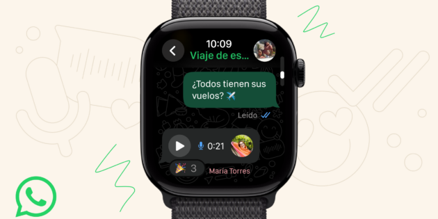 WhatsApp lanza una nueva app para Apple Watch que permite grabar mensajes de voz
