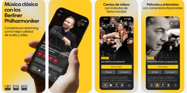 Esta app oficial de la Filarmónica de Berlín es como un Spotify de la música clásica