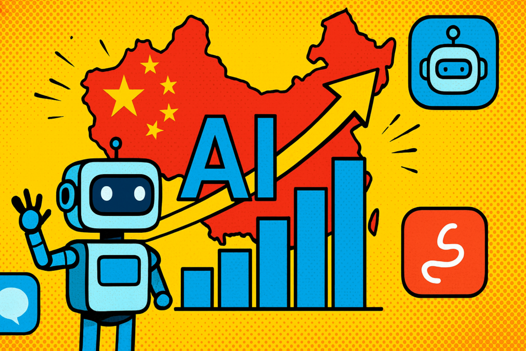 Las apps de IA en China alcanzan los 700 millones de usuarios activos al mes