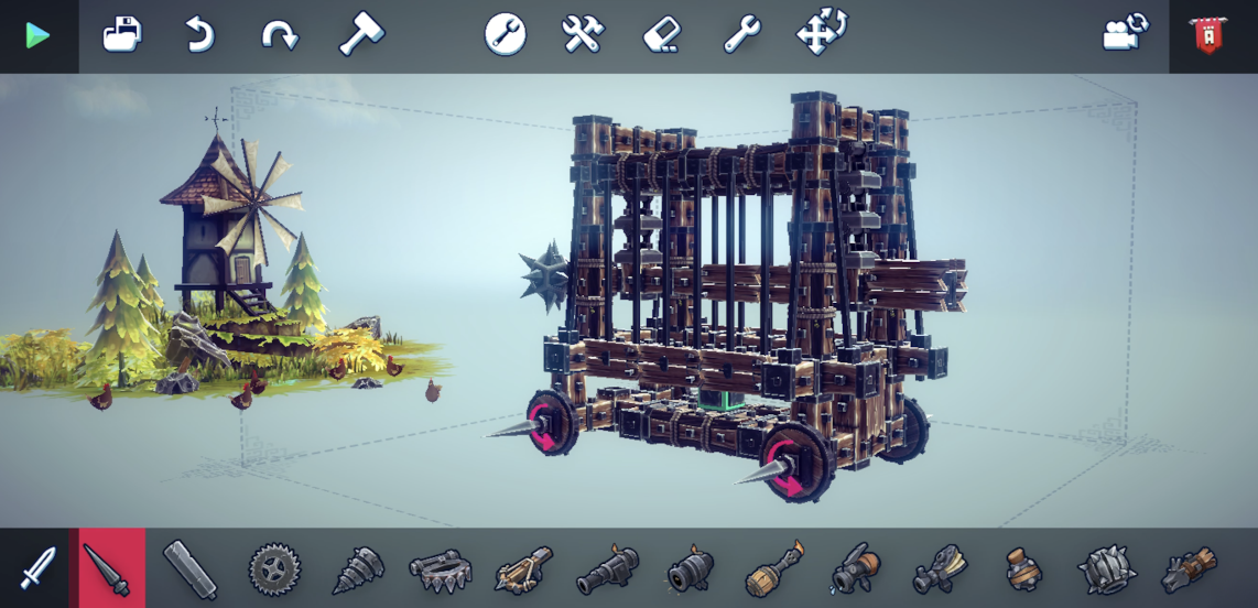 Besiege ya te permite 'explotar' tus artefactos en Android