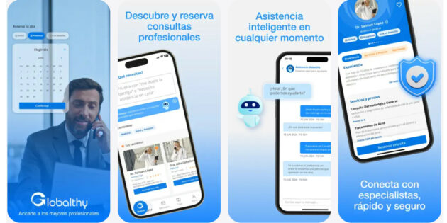 Globalthy te permite conectar con médicos, terapeutas o asesores en segundos