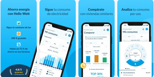 Esta app te permite seguir tu consumo de luz hora a hora