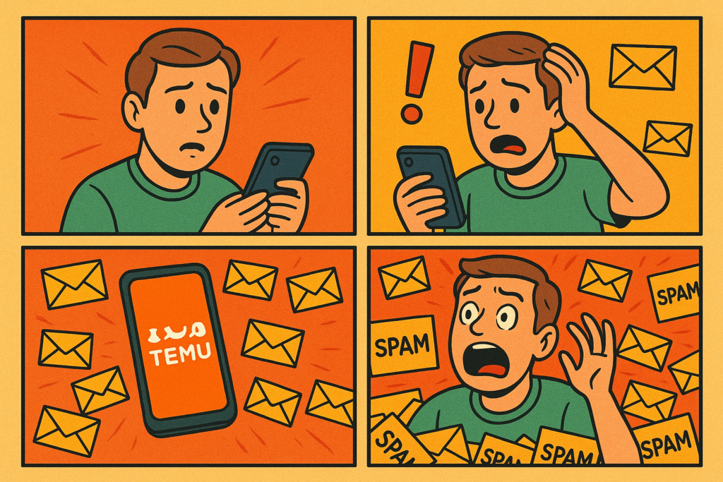 La pesadilla de spam que viene tras comprar en Temu