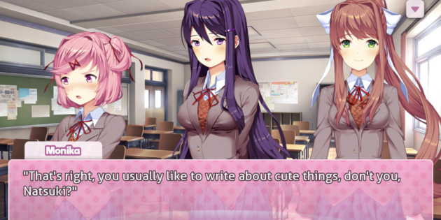 Doki Doki Literature Club!, el juego de citas donde tu cara es un poema, ya en iOS y Android