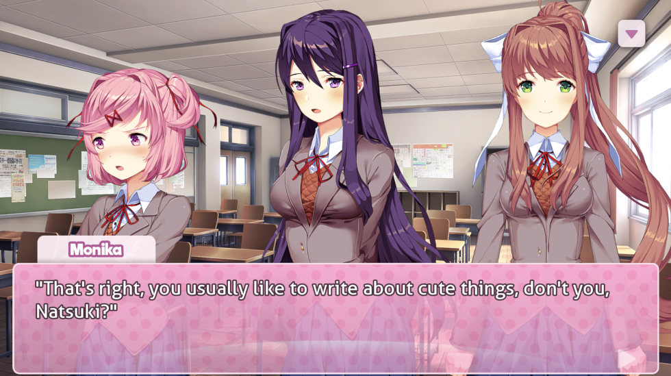 Doki Doki Literature Club!, el juego de citas donde tu cara es un poema, ya en iOS y Android