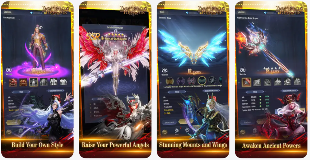 La versión móvil de Immortals Revenge no es un sindiós