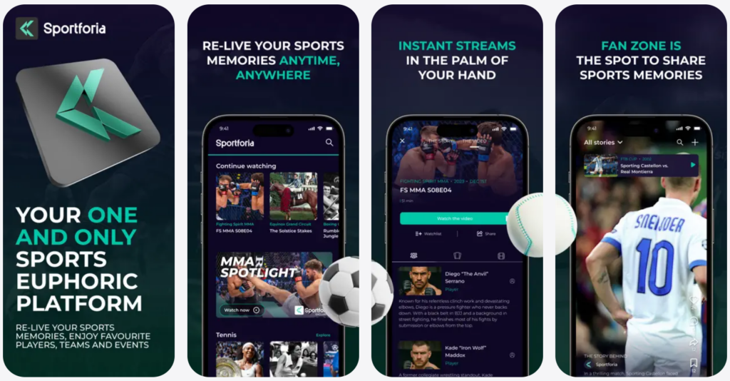 Sportforia, una app para revivir retransmisiones deportivas clásicas
