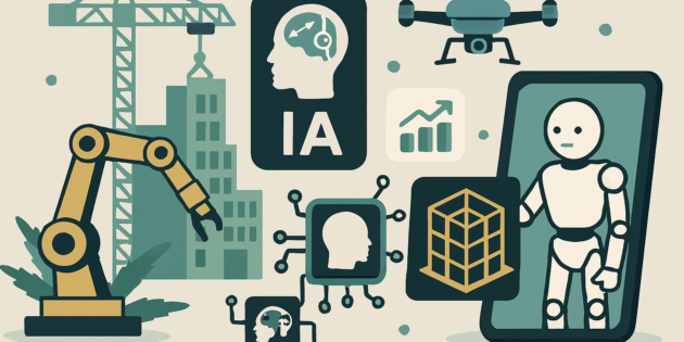 La transformación de la construcción: inteligencia artificial integrada en BIM, robótica y drones
