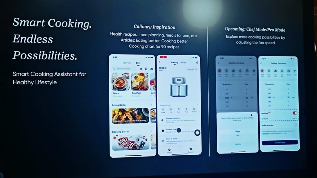 Cosori presenta una nueva air fryer conectada y con cuerpo de acero