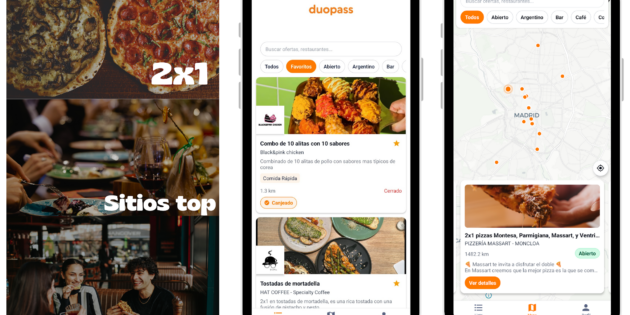 Duopass, la app para acceder a 2×1 en bares y restaurantes