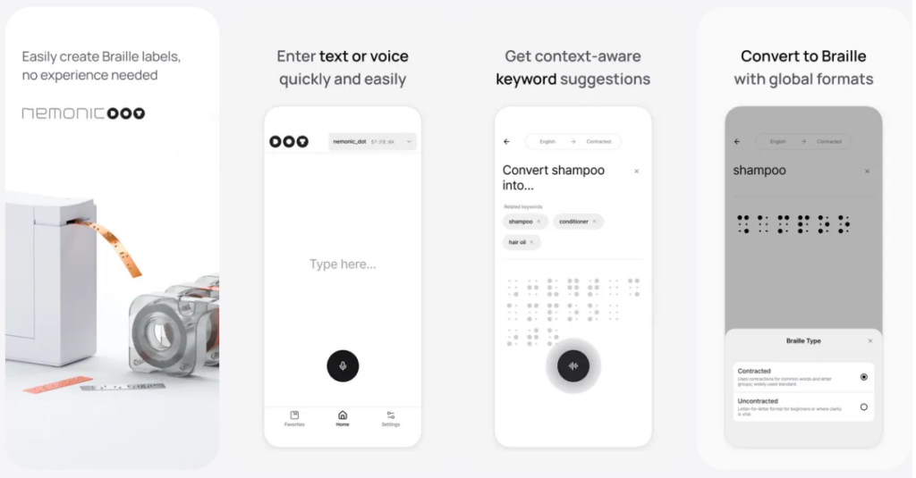 Esta app convierte lo que dices en etiquetas Braille