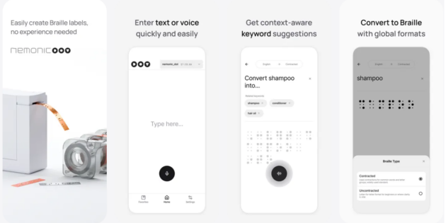 Esta app convierte lo que dices en etiquetas Braille