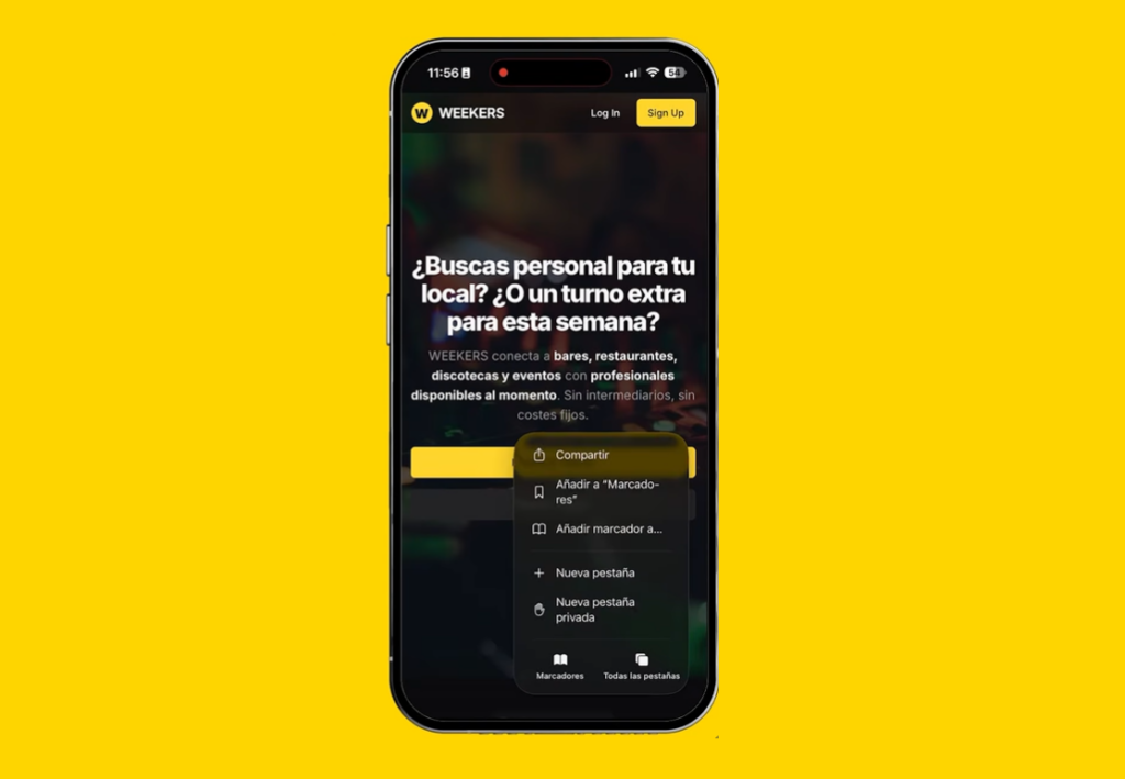 Weekers, una app para encontrar trabajo en hostelería y ocio nocturno
