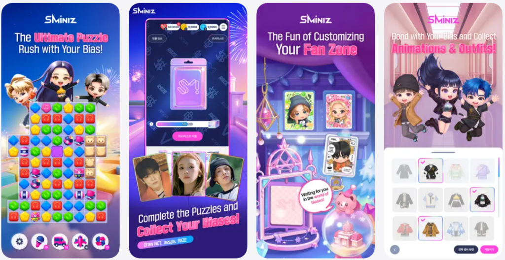 Match-3 y K-pop se dan la mano en SMiniz, el nuevo juego de Kakao Games
