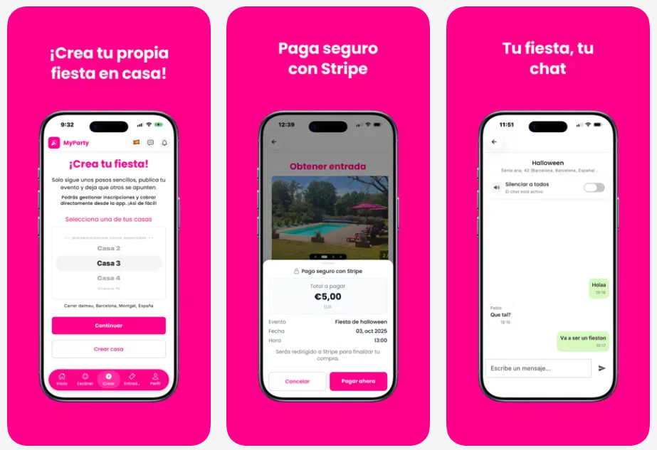 MyParty, una app para que tus fiestas en casa 'te renten'