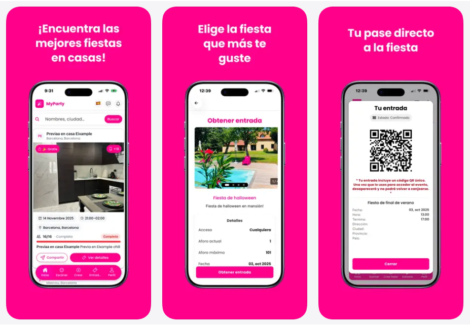MyParty, una app para que tus fiestas en casa 'te renten'