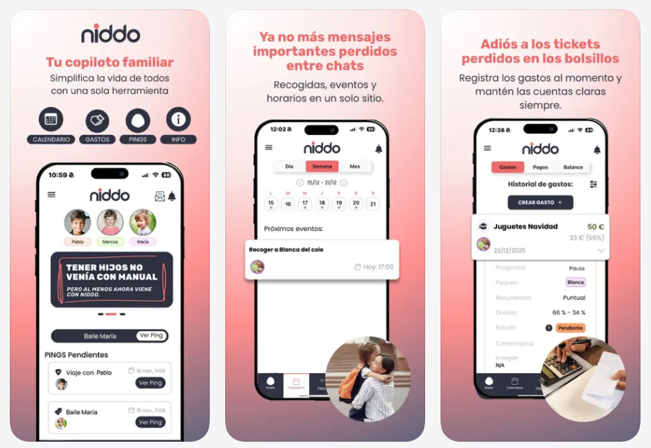 Niddo, una app que pone orden en la crianza compartida