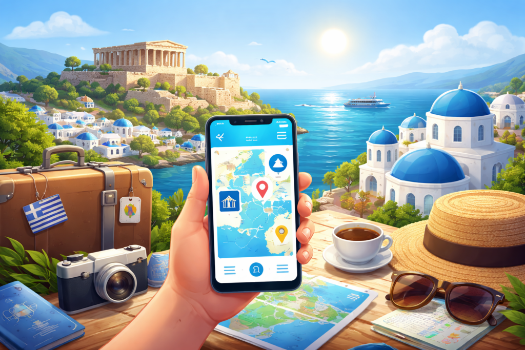Apps indispensables para viajar a Grecia