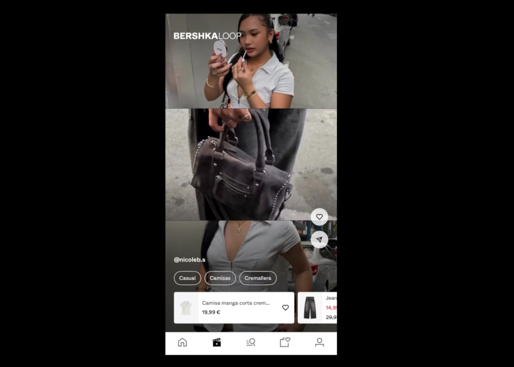 La app de Bershka se inspira en TikTok para vender moda