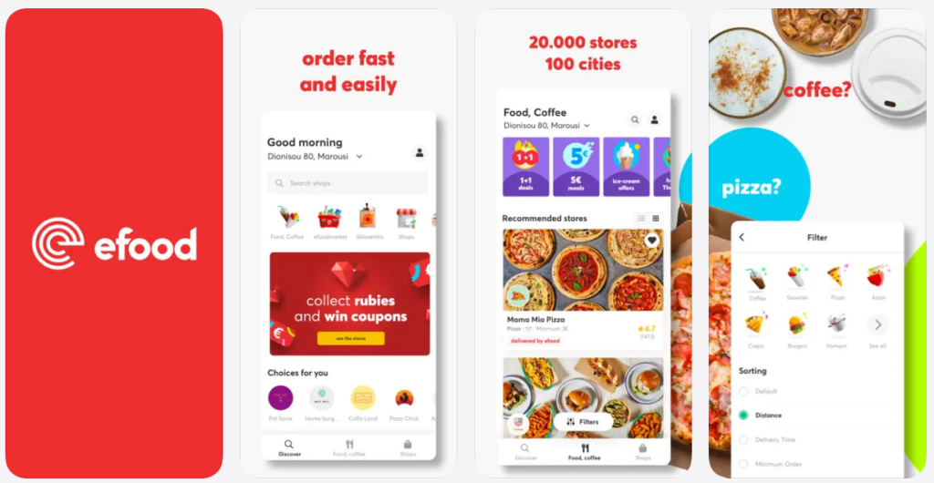 efood, el Glovo griego que no conocías
