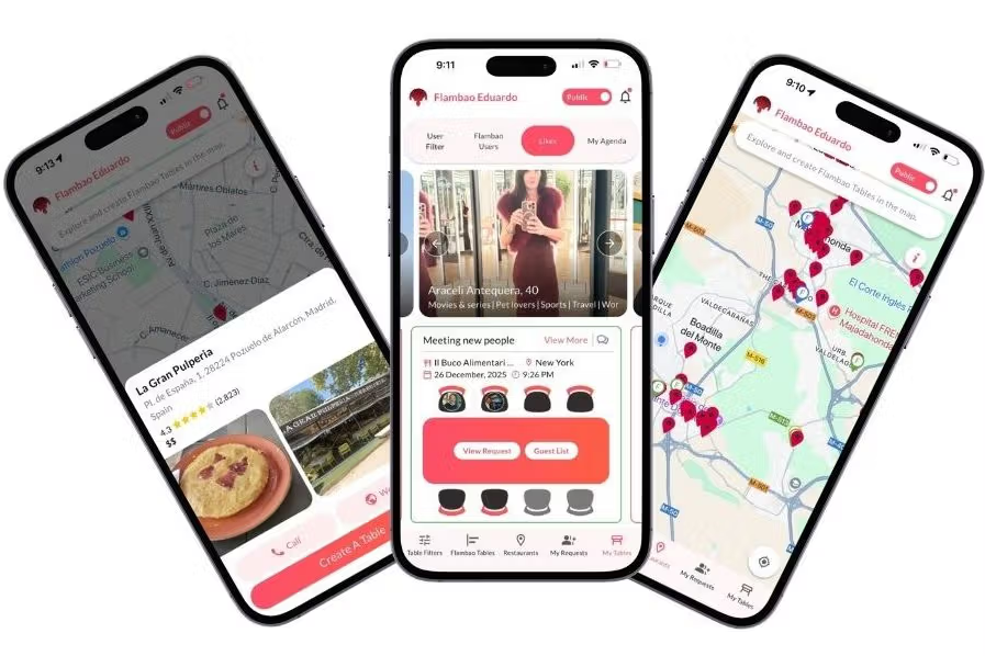 Flambao, la app para unirte a comidas y cenas con desconocidos u organizar las tuyas propias