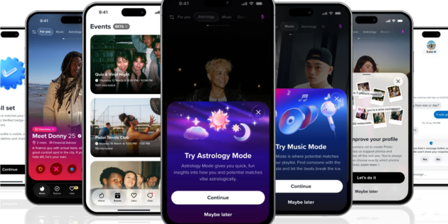 Tinder introduce astrología, citas por vídeo y recomendaciones con IA en su app