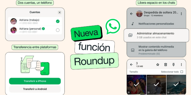 WhatsaApp ahora te ayuda a ganar espacio y a cambiar de móvil