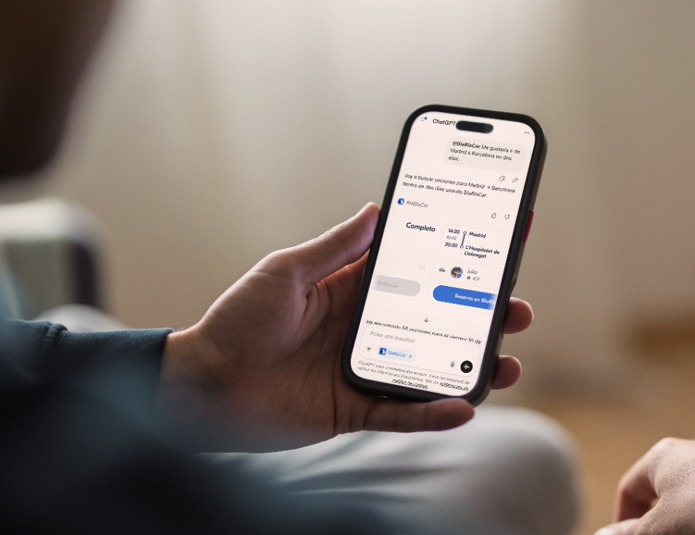 BlaBlaCar integra su app en ChatGPT
