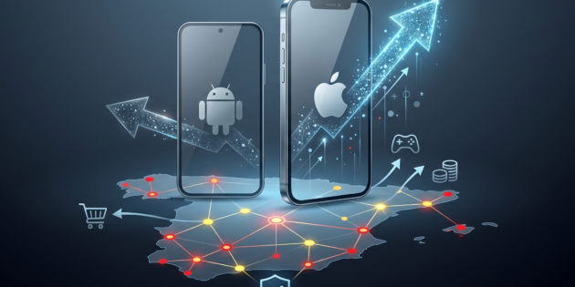 Las descargas de apps de iOS crecen un 35% en España
